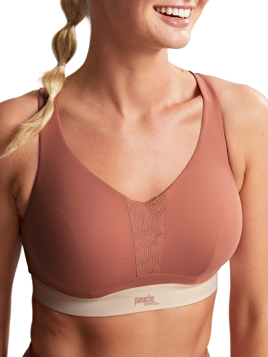 Endurance Wired Racerback Sports Bra Sienna