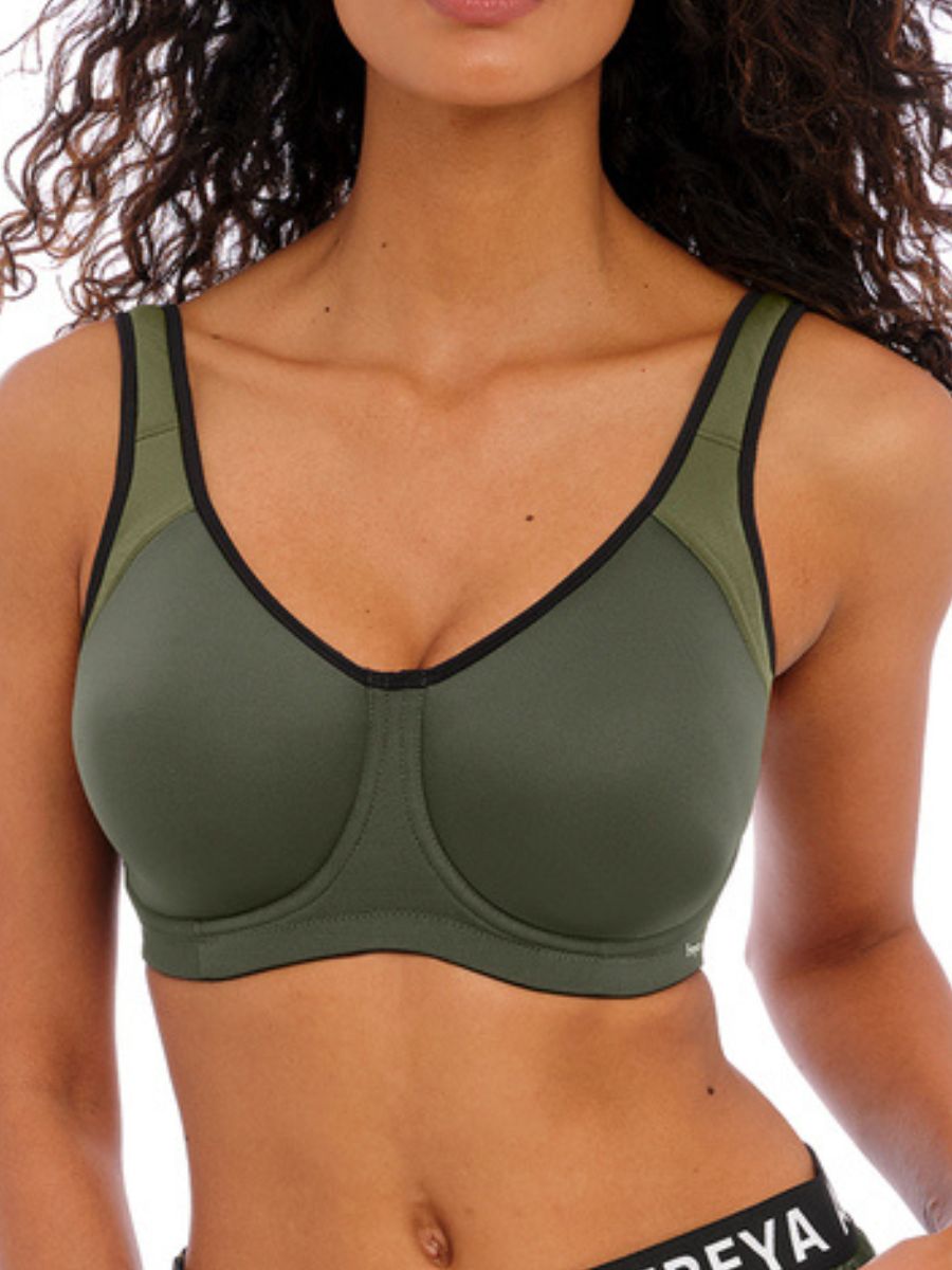 Sonic Moulded Sports Bra Lime, Freya Active