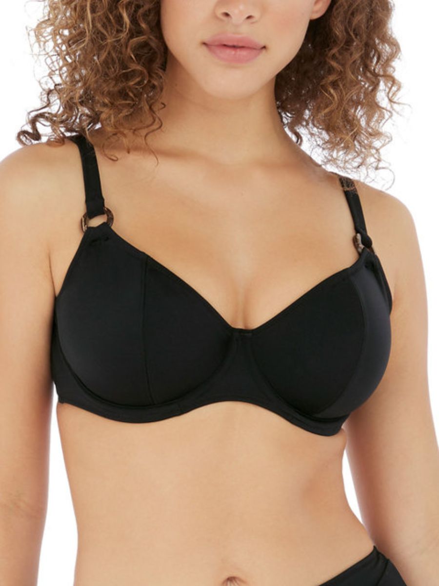 Freya Coco Wave Plunge Bikini Top - Black