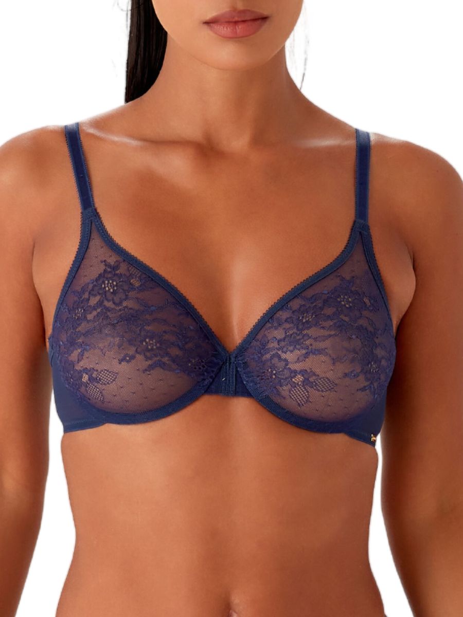 Gossard Glossies Bra Sheer Moulded Plunge Seamless Non Padded Sexy