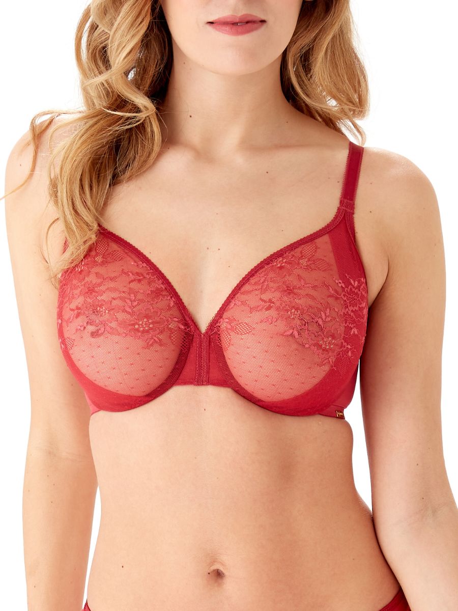 42D Full Cup Bra Naturana Moulded Underwired Non Padded Bras Lingerie  Raspberry