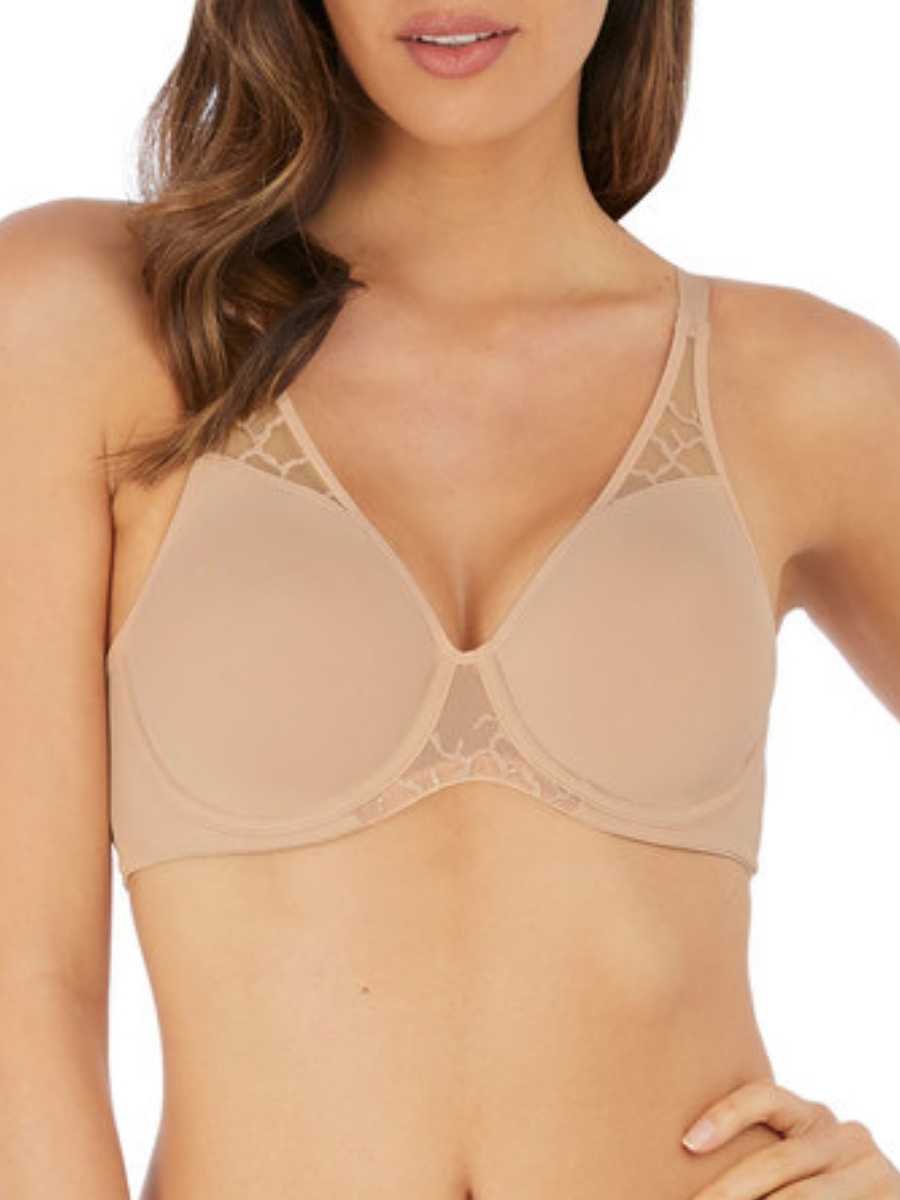 Wacoal Lisse Underwired Seamless Lace Bra, White