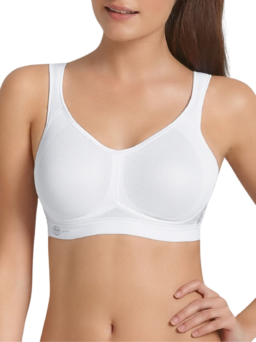 Air Control Moulded Sports Bra - White