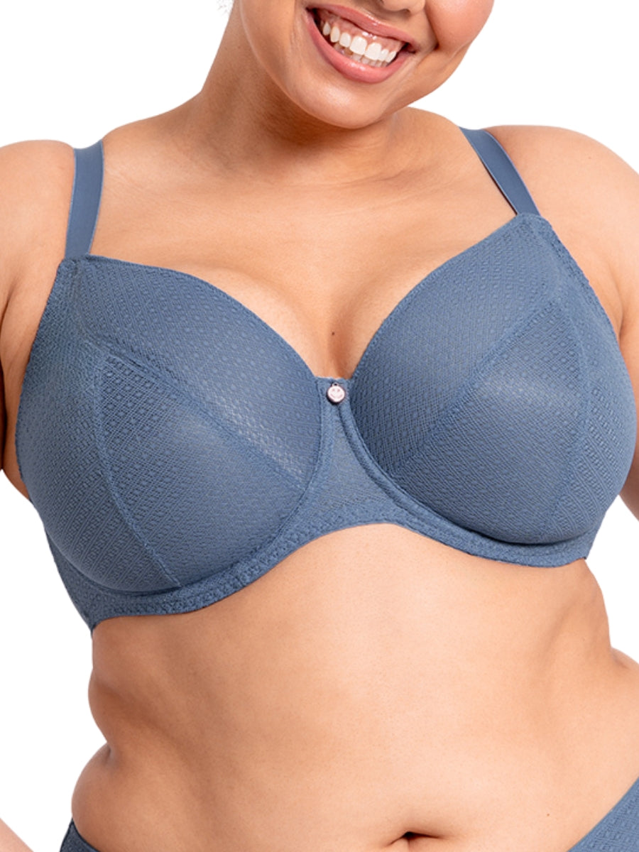 Happy Balcony Bra - Denim Blue