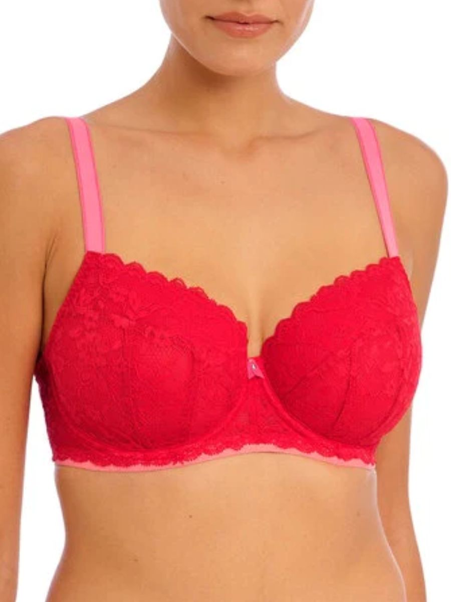 freya offbeat padded half cup bra Chilli Red