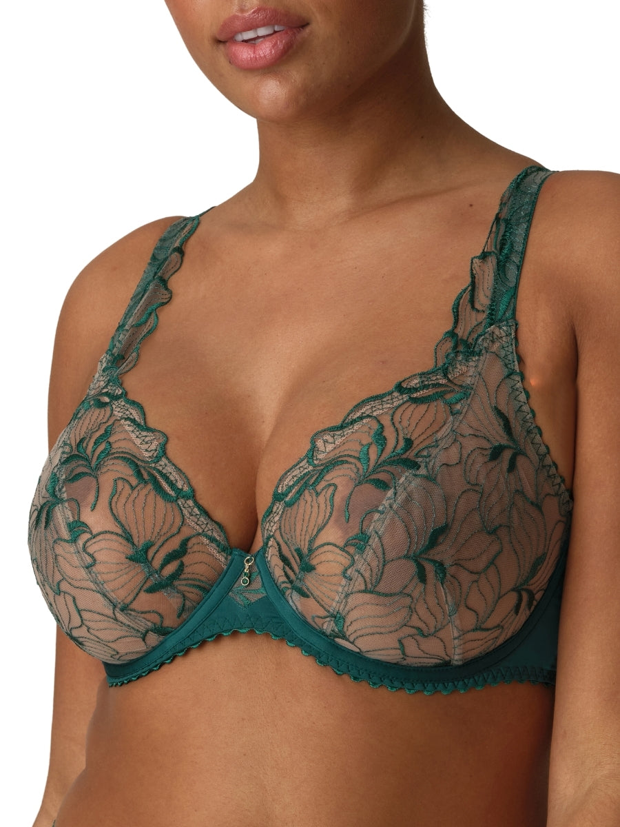 Springdale Plunge Bra - Jasper Green