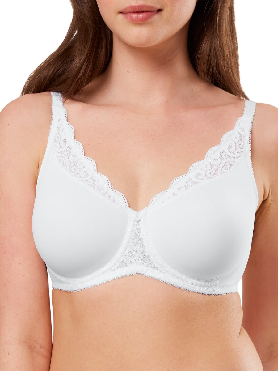 Amourette W01 Minimizer Bra - White