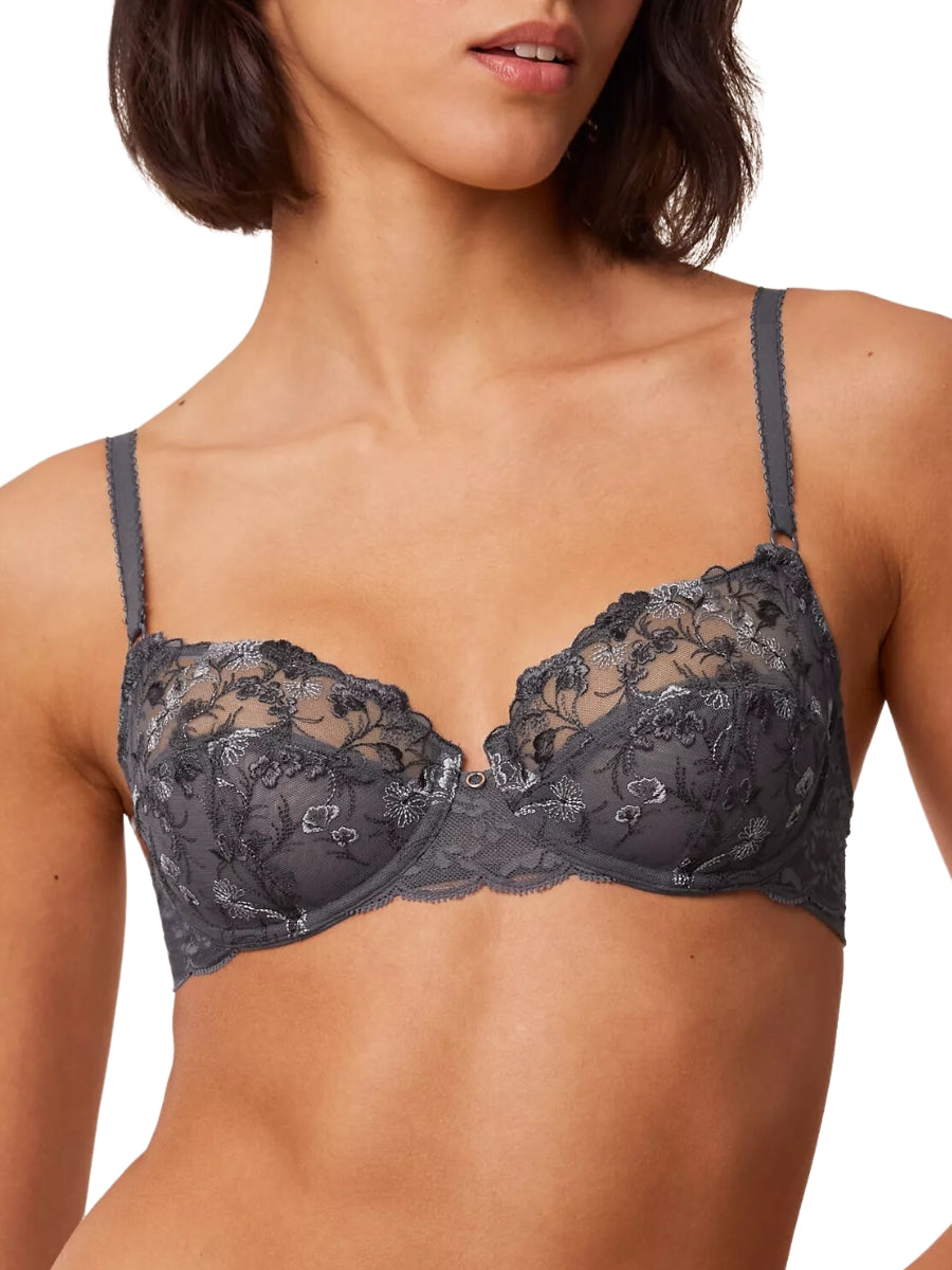 Sensual Spotlight Balcony Bra - Pebble Grey