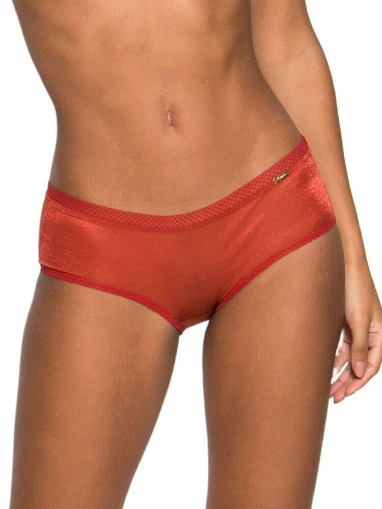 Orange Mid Rise Short