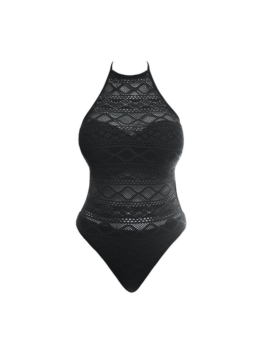 Sundance High Neck Swimsuit Black BraForMe