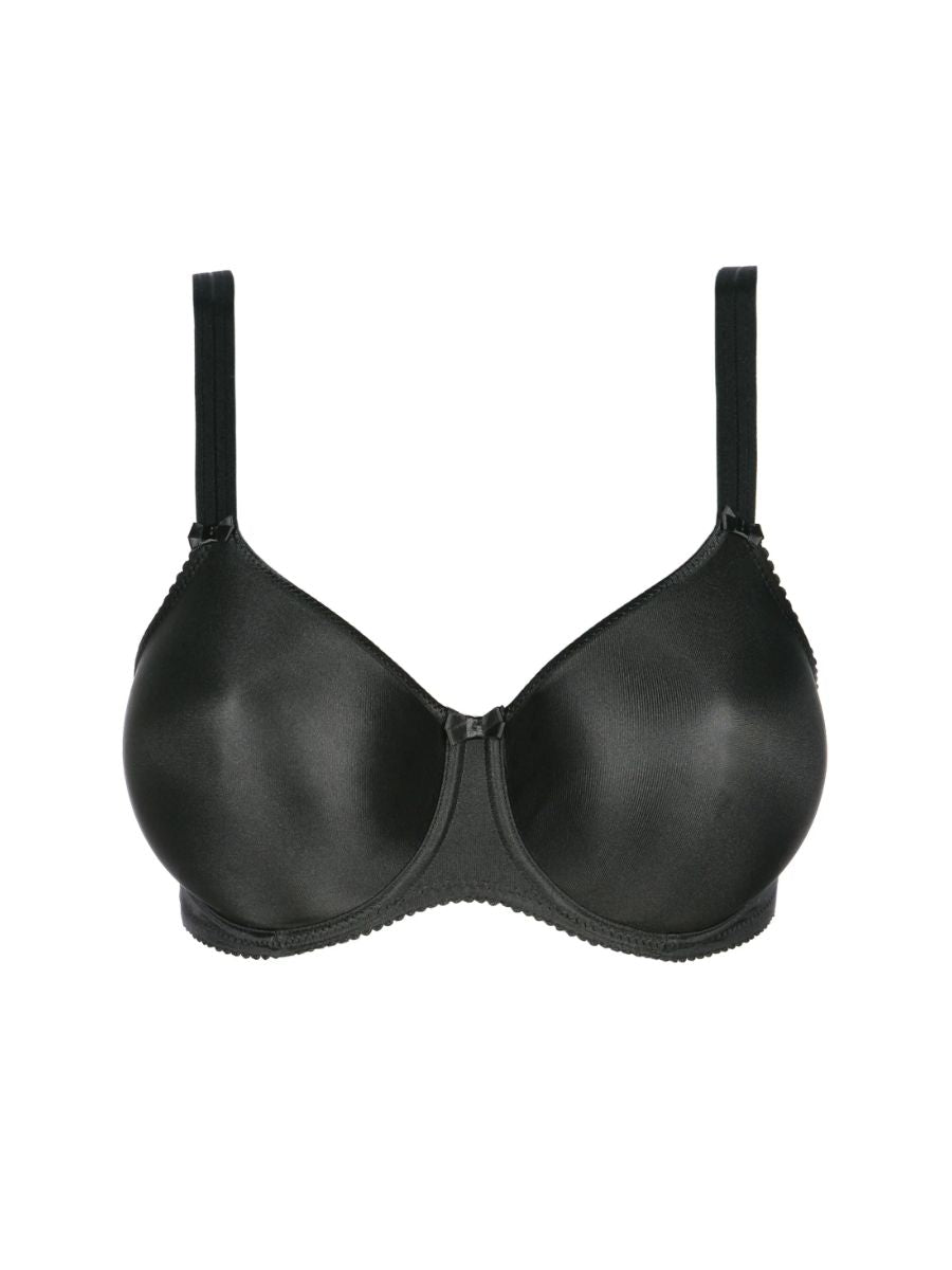 PrimaDonna Satin Full Cup Bra - Black | BraForMe