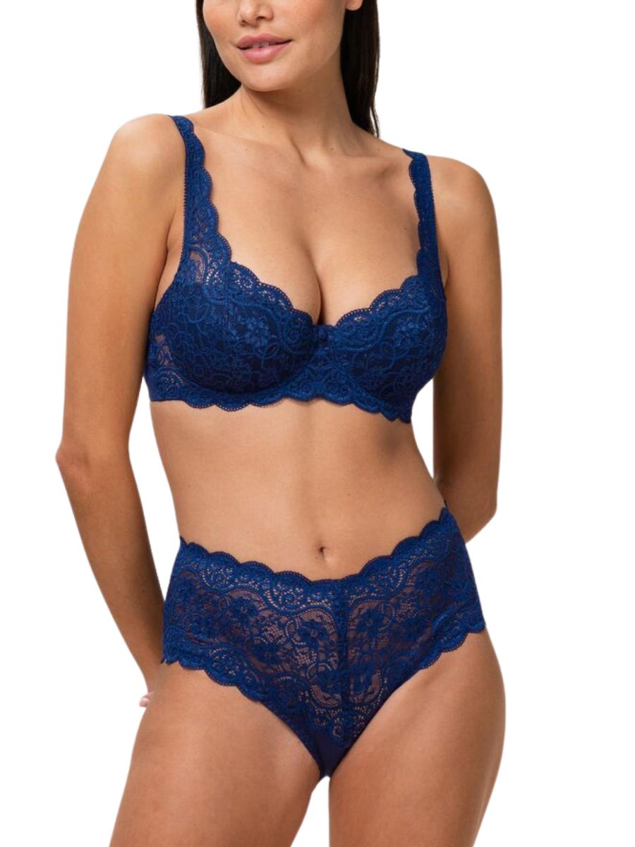 Triumph Amourette 300 W X Underwired Bra Deep Water (6722) CS : :  Clothing, Shoes & Accessories