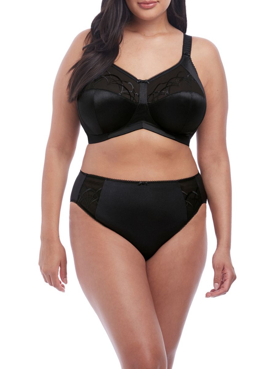 ELOMI CATE SOFT CUP NONWIRE BRA - BLACK – Tops & Bottoms