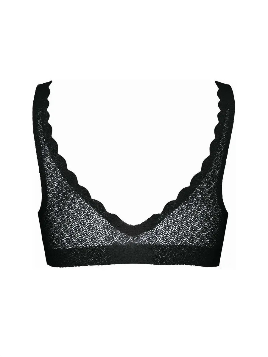 Sloggi Zero Feel Lace Bralette Black Braforme