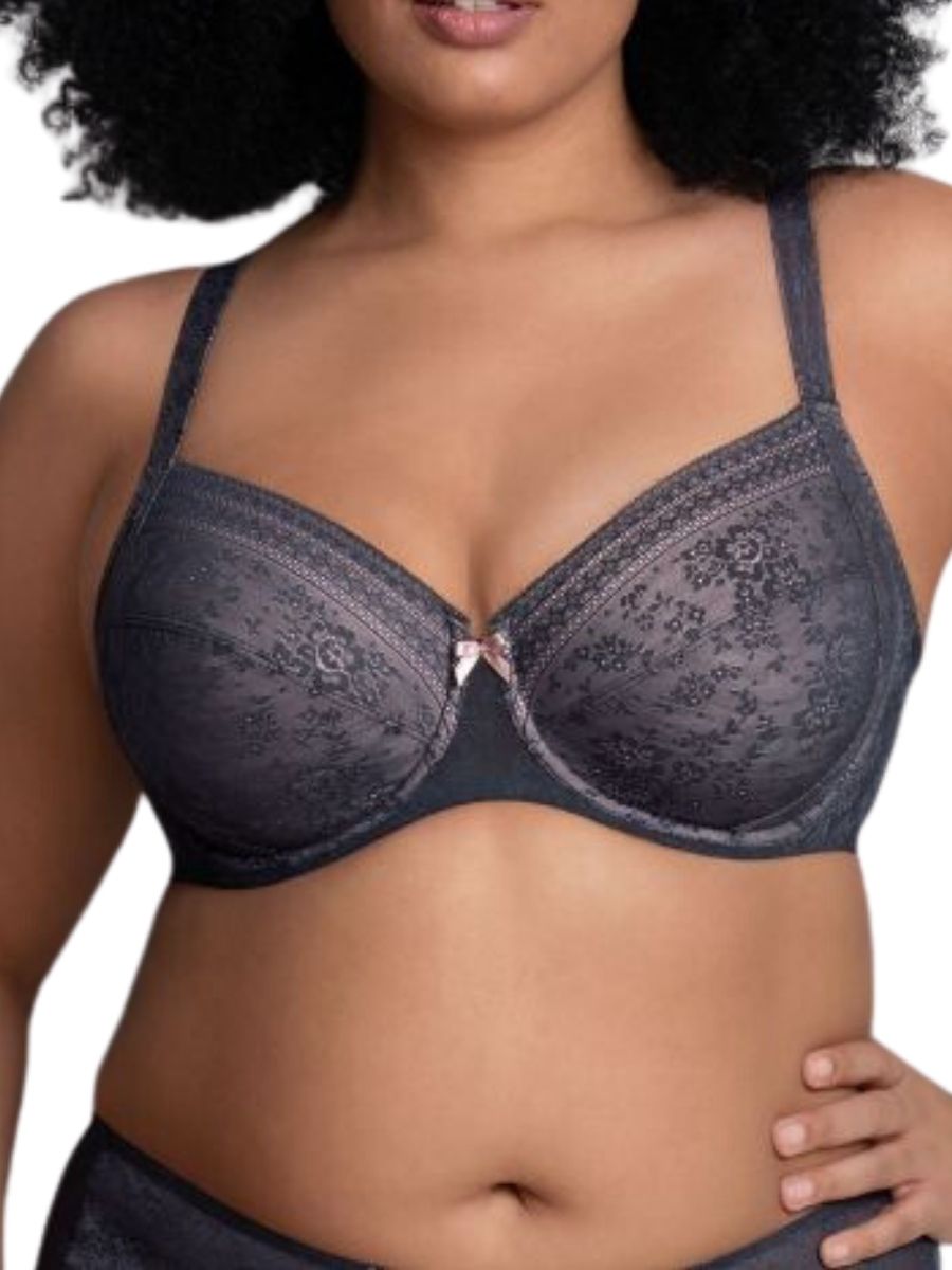 rosa faia underwired bra anthracite