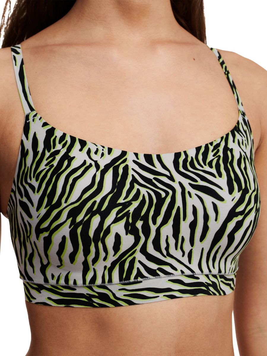 Zebra print bralette discount