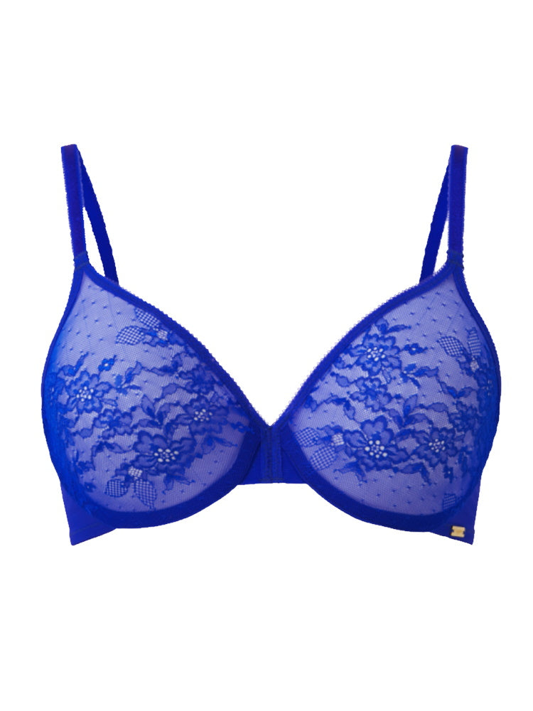 Gossard Glossies Lace Sheer Bra Turquoise Sea 30B : : Fashion