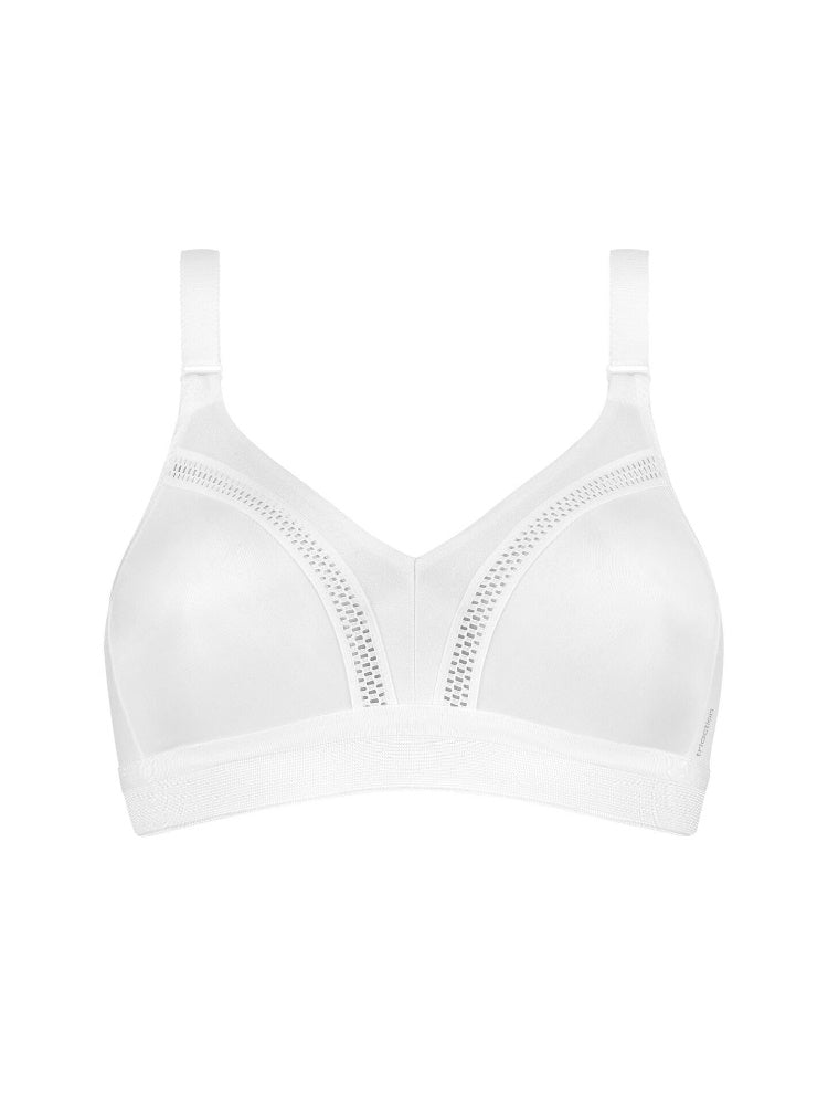 Triumph Triaction Workout Sports Bra White Braforme 