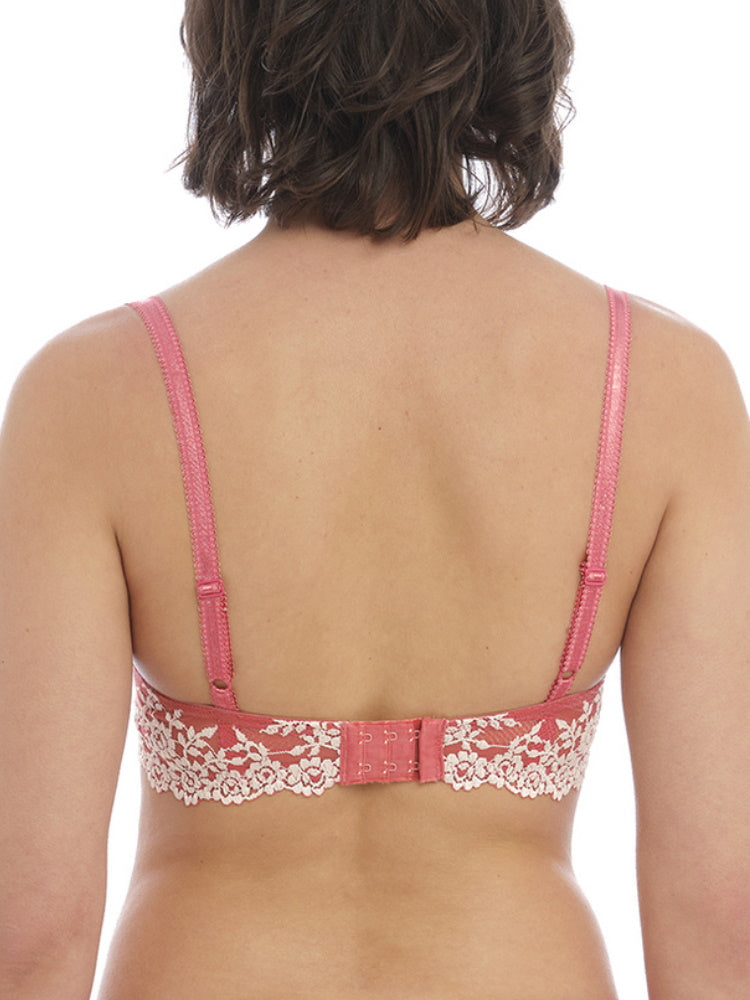 Embrace Lace Underwire Bra Faded Rose/White Sand 34DD : .co