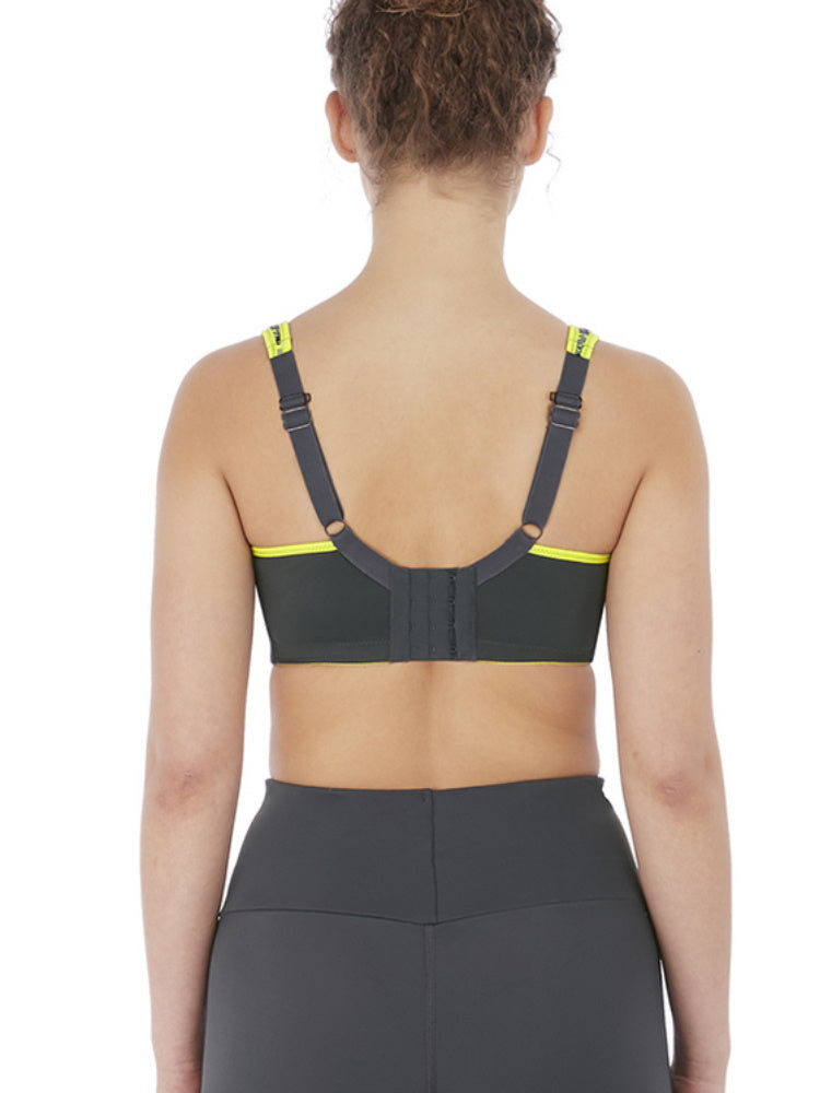 Freya Active Sonic Underwired Moulded Spacer Sports Bra - Carbon - Curvy  Bras