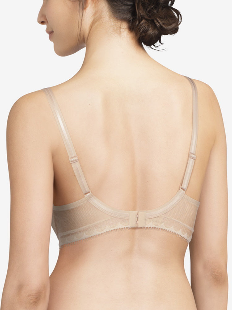Chantelle Day To Night Plunge Spacer Bra, Golden Beige at John Lewis &  Partners