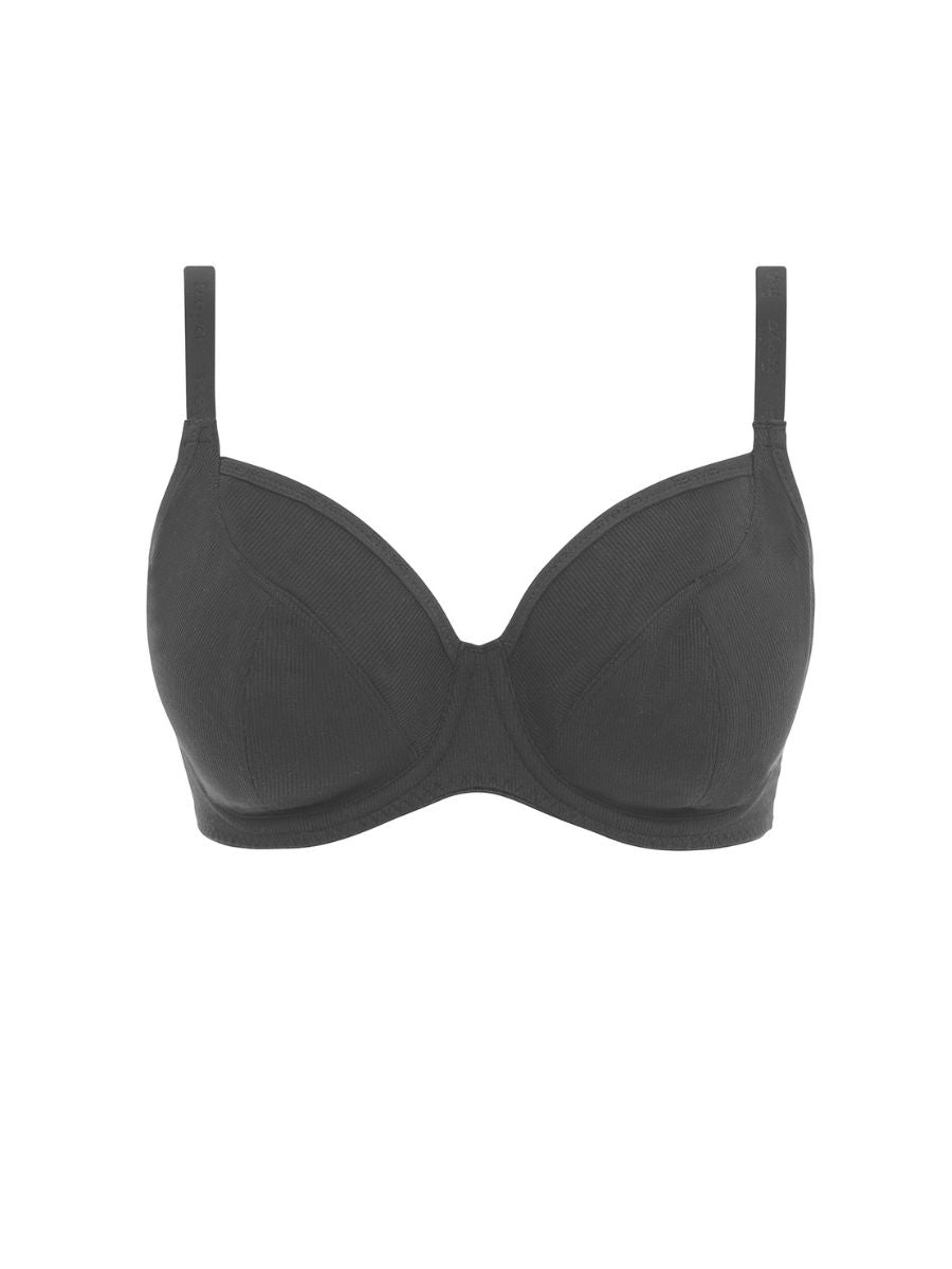 Chill Ribbed Plunge Bra