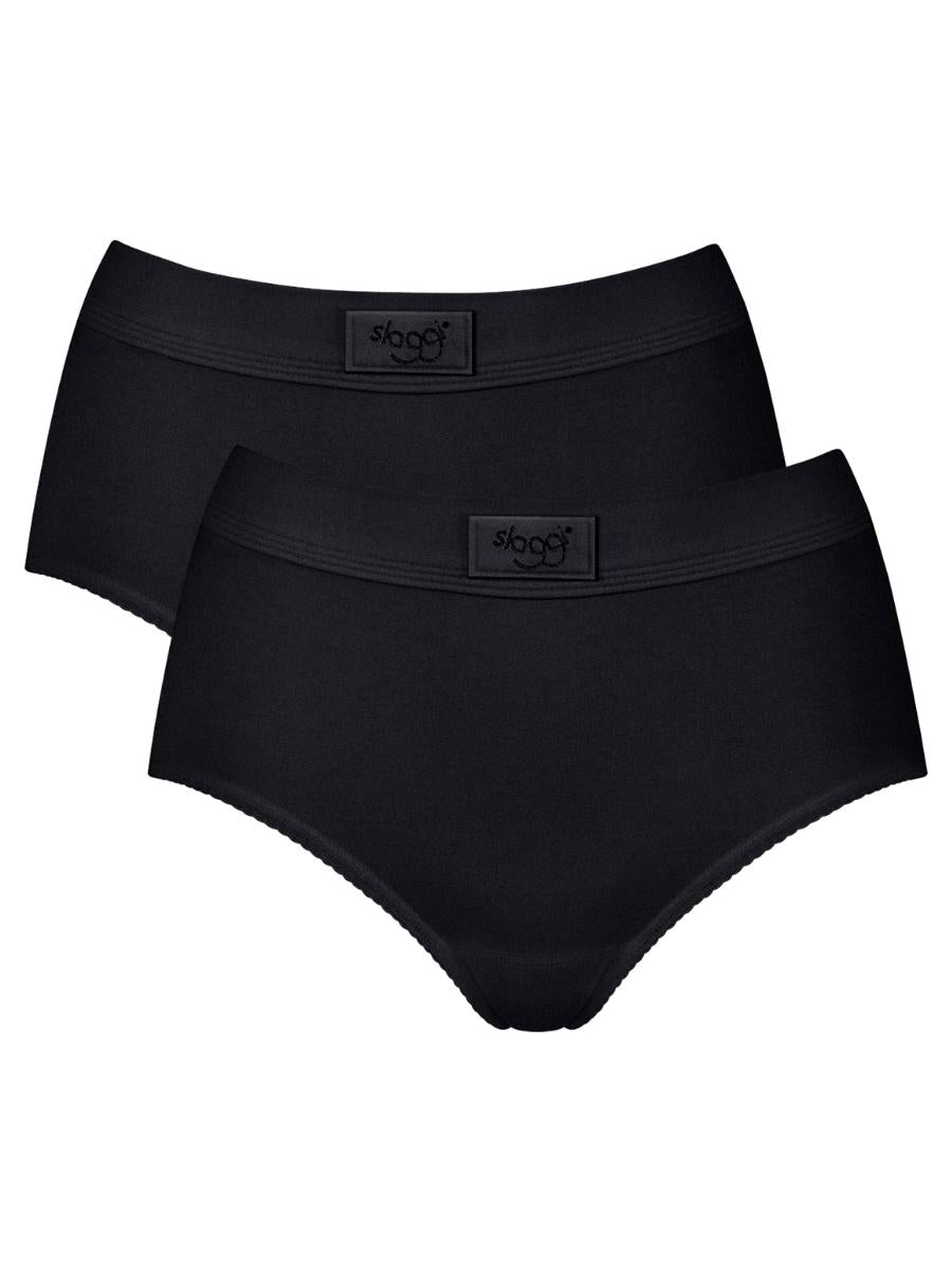 black sloggi maxi briefs